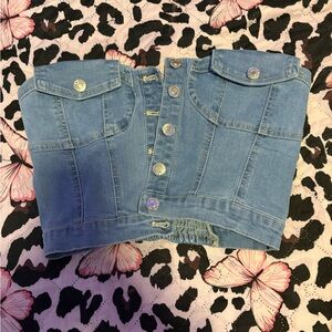 Blue Denim Women's Jeans top